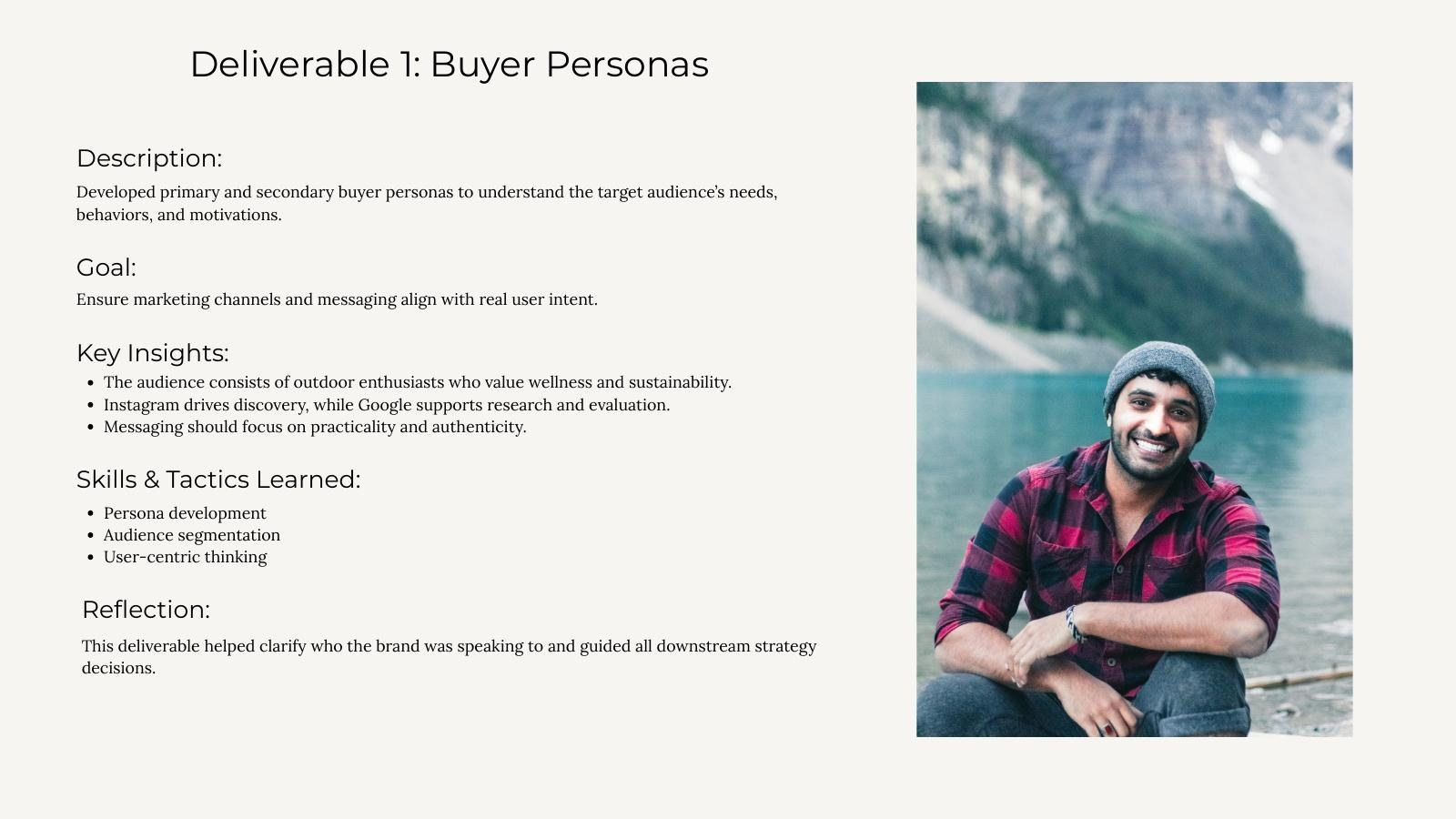 The Grove Box buyer personas slide from the project PDF